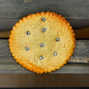 Unique Rhinestone Cracker Brooch